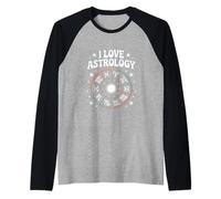 Grafico dei segni zodiacali I Love Astrology Maglia con Maniche Raglan