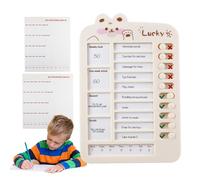 Grafico del calendario visivo - Pianificatore di faccende per la casa, Task Memo Board, Lista di controllo giornaliera | Organizzatore di routine di autismo per la casa, pianificatore di plastica