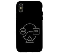 Grafico del diagramma del modulo sintetizzatore VCO VCF VCA Custodia per iPhone X/XS