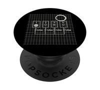 Grafico del diagramma sintetizzatore modulare della matrice di patch 1 4 PopSockets PopGrip Adesivo