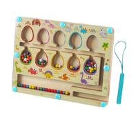 Grafico del labirinto magnetico, labirinto magnetico - Tabella delle attività di abbinamento dei colori in legno | Giocattoli labirinto di conteggio per bambini piccoli, giocattolo educativo di logica