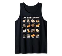 Grafico del Linguaggio del Corpo del Gatto Poses di Gattini Canotta