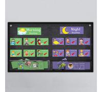 Grafico del programma visivo per il programma di lavoro quotidiano dei