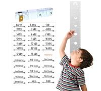 Grafico del'altezza di crescita del bambino - Grafico della crescita degli specchi carini | Righello per misurare l'altezza dei ragazzi | Grafico di crescita degli specchi decorativi | Grafico di cre