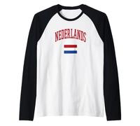 Grafico della Bandiera Olandese della Cultura Olandese Maglia con Maniche Raglan