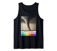 Grafico della Scala Fujita ottimizzato per Il Grafico del Vento Tornado Storm Chaser Canotta