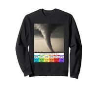Grafico della Scala Fujita ottimizzato per Il Grafico del Vento Tornado Storm Chaser Felpa