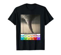 Grafico della Scala Fujita ottimizzato per Il Grafico del Vento Tornado Storm Chaser Maglietta con Stampa Grafica Economica