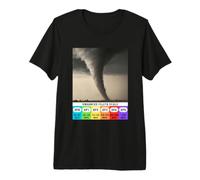 Grafico della Scala Fujita ottimizzato per Il Grafico del Vento Tornado Storm Chaser Maglietta Premium