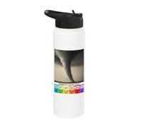 Grafico della scala Fujita ottimizzato per il grafico del vento Tornado Storm Chaser Stainless Steel Insulated Water Bottle