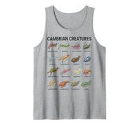 Grafico delle Creature del Cambriano - Arte preistorica della Vita Marina Canotta