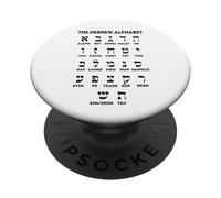Grafico delle scommesse Aleph per l'apprendimento della lingua yiddish dell'alfabeto ebraico PopSockets PopGrip Adesivo