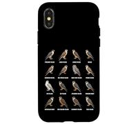 Grafico delle specie di falco Tipi di ornitologia dei falchi Custodia per iPhone X/XS