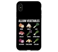 Grafico delle verdure di Allium Scienza della biologia delle piante botaniche Custodia per iPhone XS Max