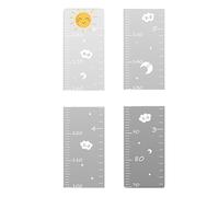 Grafico di altezza per bambini - Tabella 'altezza degli specchi, grafico di crescita dei pezzi di puzzle da parete grafico di crescita a specchio con adesivi per bambini