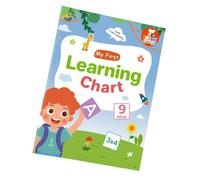 Grafico di base per il vocabolario inglese con grandi parole, 28,7 x 21 cm, per bambini, studenti, istruzione domestica, vocabolario tematico per bambini