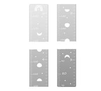 Grafico di crescita a specchio, grafico di crescita dei pezzi di puzzle, grafico decorativo 'altezza della parete, grafici di crescita a specchio in acrilico 30 x 15 cm per bambini, per interni,