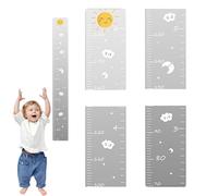 Grafico di crescita da parete, grafico di crescita degli specchi, grafico di crescita dei pezzi di puzzle da parete grafico di crescita a specchio con adesivi per bambini