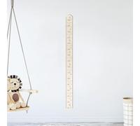 Grafico di crescita da parete in legno, righello per misurare l'altezza dei bambini, monitora i progressi della crescita dei bambini e dei bambini, rustico in legno massello, decorazione per asilo