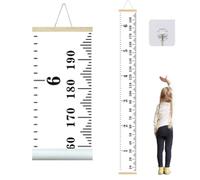 Grafico di crescita dell'altezza del bambino per bambini da appendere alla parete grafico di crescita con gancio per appendere righello di misurazione per bambini righello adesivo da parete righello
