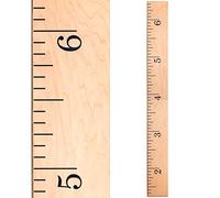 Grafico di crescita in legno vecchio stile scuola righello in legno - Grafico altezza - By Growth Chart Art (betulla nuda)
