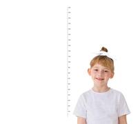 Grafico di crescita per parete, misurazione 'altezza, adesivo per la misurazione 'altezza, righello trasparente rimovibile impermeabile da parete per ragazze e stanza dei giochi