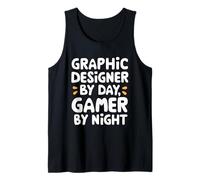 Grafico di Day Gamer Night Digital Artist Gaming Canotta