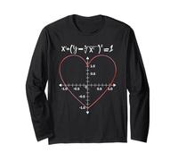 Grafico di Equazione del Cuore matematico Divertente San Valentino Maglia a Manica
