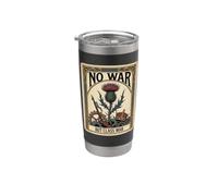 Grafico di protesta dei tarocchi della guerra di classe "No War But Class Bicchiere termico in acciaio inox doppia parete