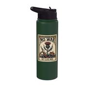 Grafico di protesta dei tarocchi della guerra di classe "No War But Class Stainless Steel Insulated Water Bottle