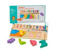 Grafico di Puzzle di Conteggio, Labirinto di Colori e Numeri, Giocattoli Assortiti di Conteggio 2 in 1, Giocattolo di Puzzle Cognitivo di Puzzle di Puzzle di Puzzle di Puzzle di Gioco Educativo di