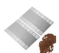 Grafico Di Routine Di Caffè: Acciaio Inossidabile, Scheda Guida, Righello Di Grossoleria | Strumento Di Misura Di Routine 2 Pezzi Con Livelli Incisi, Per La Preparazione Del Caffè Per