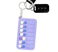 Grafico di routine per bambini - Programma della buonanotte da 12 cm, registro dei lavori domestici | Agenda portachiavi tascabile per bambini Borsa da scuola Zaino Preparazione notturna Organ