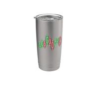 Grafico Di Trading, Candlestick Giapponese Grafico Azionario, Per Bicchiere termico in acciaio inox doppia parete