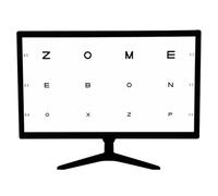 Grafico digitale dell'acuità visiva, test ottico LCD da 21,5 pollici con telecomando, grafica di prova 300+ per esami oculistici e valutazione della visione