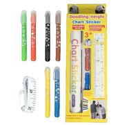 Grafico in altezza per muro, grafico altezza per bambini,Adesivo in altezza scarabocchiato | Strumento di misurazione della crescita interattiva decorativa per la sala giochi in aula della camera da l