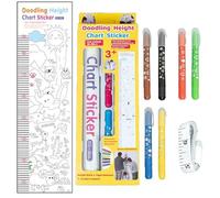 Grafico in altezza per muro, grafico altezza per bambini,Decalcomanie di misura in altezza scarabocchiate | Strumento di misurazione della crescita interattiva decorativa per la sala giochi in aula de