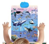 Grafico interattivo da parete per bambini, poster per l'apprendimento | Grafico interattivo da parete per bambini, aula, asilo, asilo, casa, stanza dei giochi, Natale, compleanno