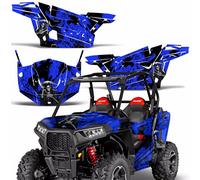 Grafico Kit Decalcomania Completo Avvolgere X W / Porta per Polaris Rzr