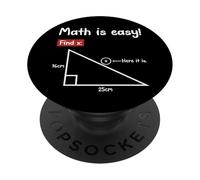 Grafico La Matematica È Facile Trova X Studente Insegnante Dichiarazione PopSockets PopGrip Adesivo