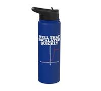 Grafico matematico esponenziale che si è intensificato rapidamente Stainless Steel Insulated Water Bottle
