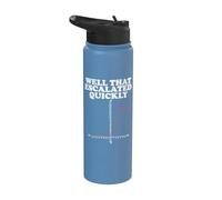 Grafico matematico esponenziale che si è intensificato rapidamente Stainless Steel Insulated Water Bottle