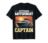 Grafico per Barche a Motore per Il Capitano veterano della Barca a Maglietta