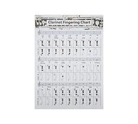 Grafico per clarinetto per principianti, guida alla formazione essenziale e poster con accordi per un facile apprendimento e pratica 30 cm (Clarinet chord score (tuba))