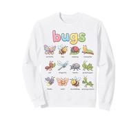 Grafico per Imparare i Bambini con i Nomi degli Insetti Felpa