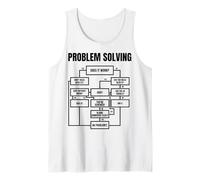 Grafico per la risoluzione dei Problemi degli Uomini, Diagramma di Flusso per Geek Nerd, Regalo Divertente Canotta