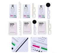 Grafico professionale per gli occhi in PVC e righello PD essenziale per i fornitori di cura degli occhi (FA05-2pcs)