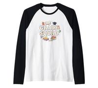 Grafico retrò Scuola Insegnante educatore Squadra Grado Maglia con Maniche Raglan