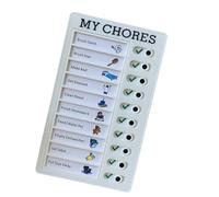 Grafico routine quotidiana per bambini con 30 carte 2 indicatori Programma motivazionale Grafico dei lavori domestici per bambini in età prescolare Pianificazione giornaliera della scuola a casa