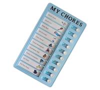 Grafico routine quotidiana per bambini Lavagna gestione del riutilizzabile Programma visivo Lista controllo dei compiti quotidiani 12x20 cm Pianificatore educativo per studenti